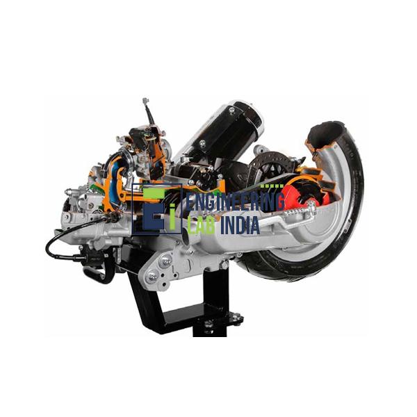 Cut Section Model of Four Stroke Petrol Engine