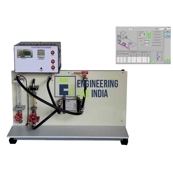 Plate Type Heat Exchanger with Data Acquisition